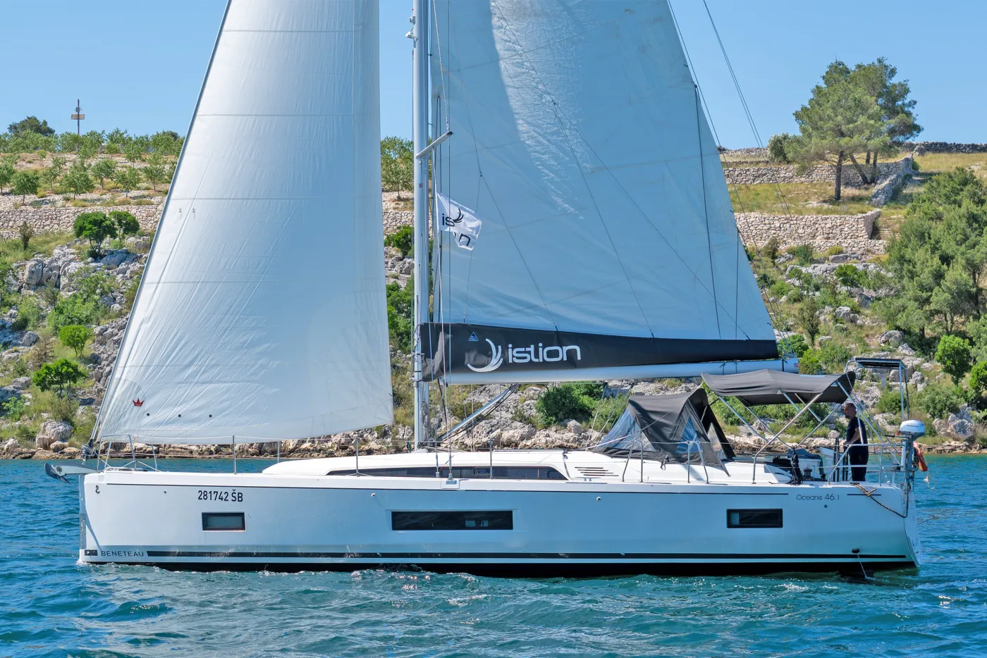 First Kiss - Sailboat in Skradin