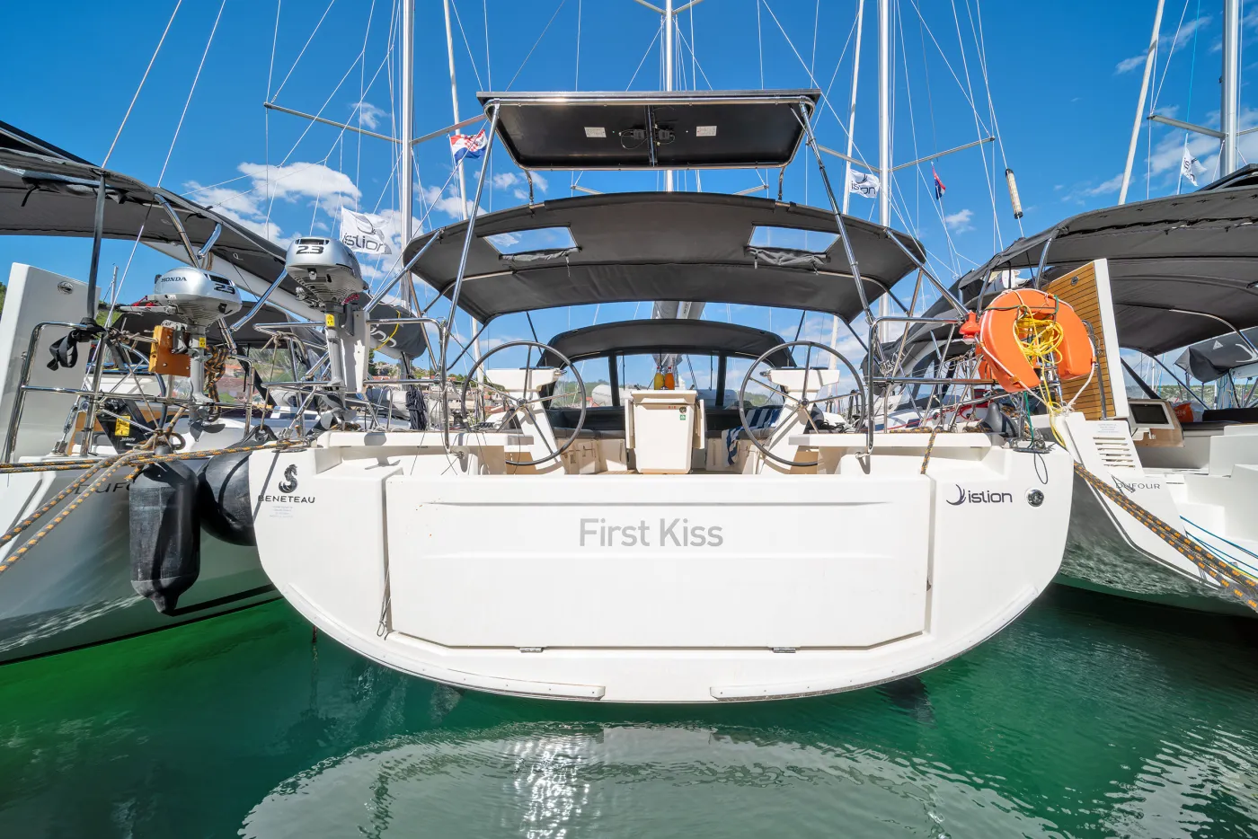 First Kiss - Sailboat in Skradin