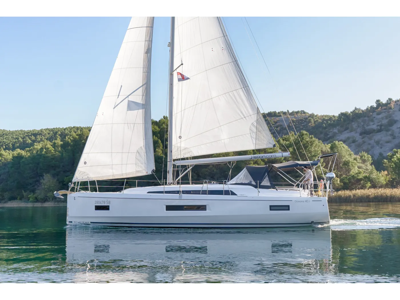First Touch - Sailboat in Skradin