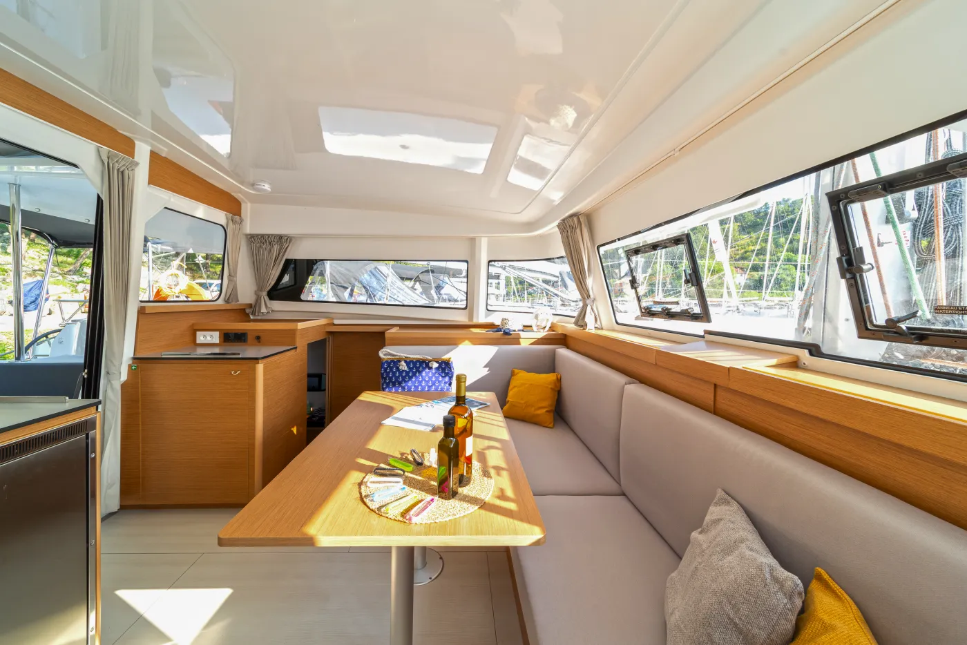 First Glimpse - Catamaran in Skradin