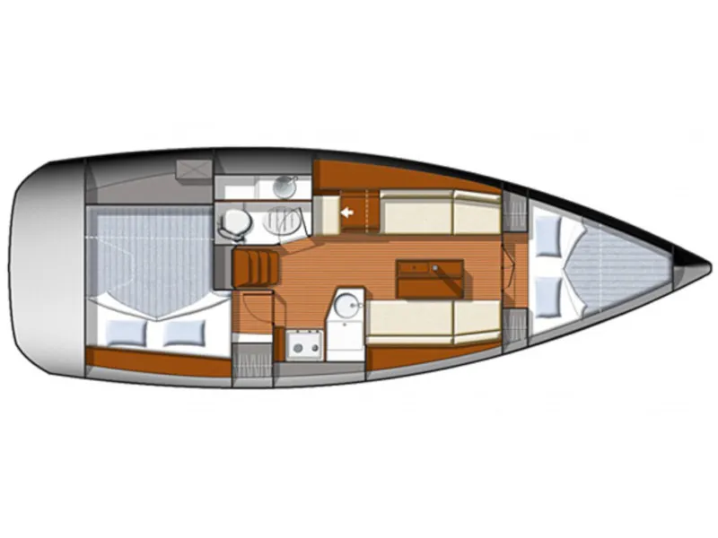Omega - Sailboat in Kontokali
