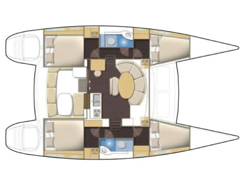 AF-LAG380 - Catamaran in Lefkada