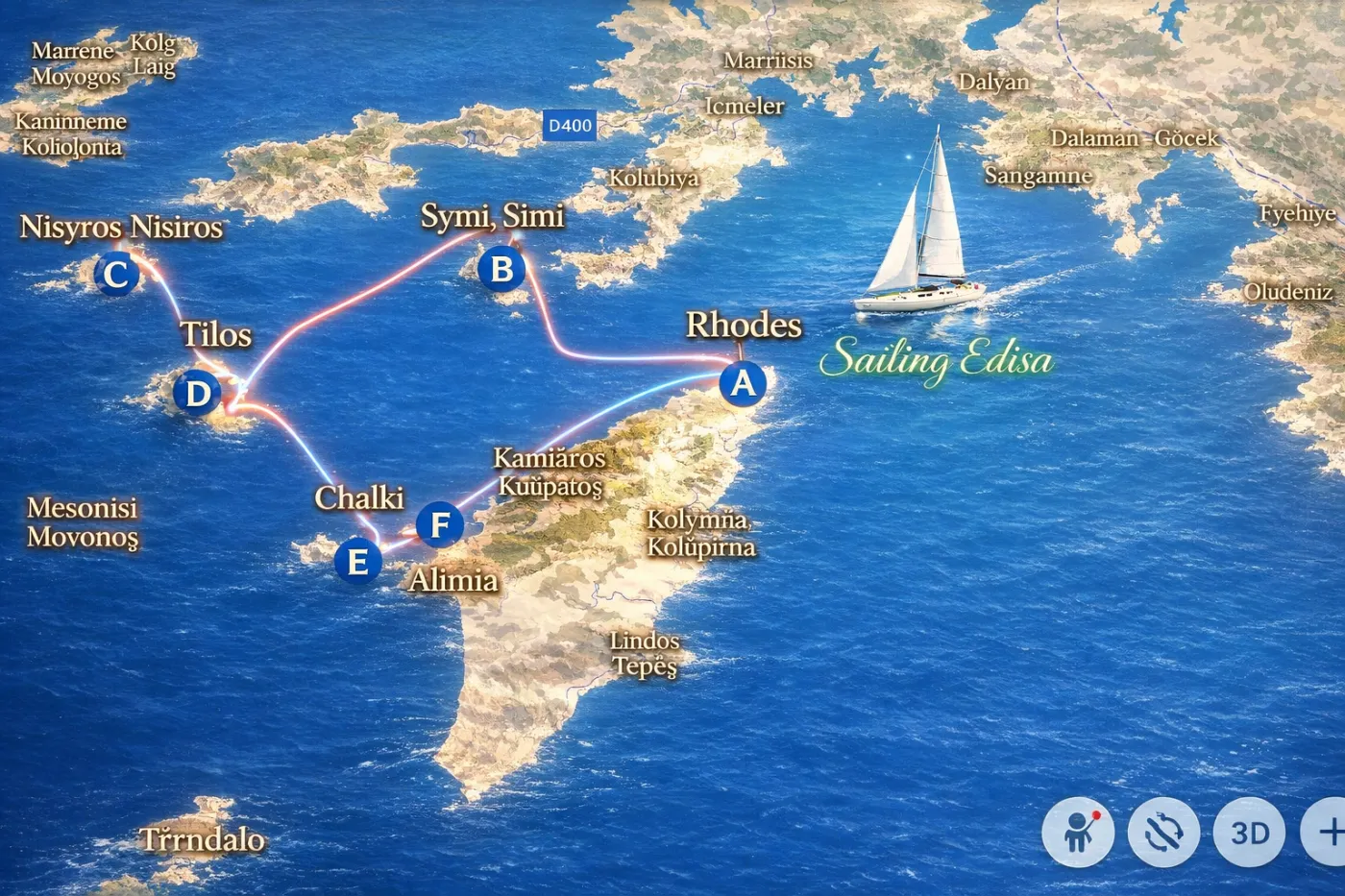 Edisa - Yelkenli içinde Rodos