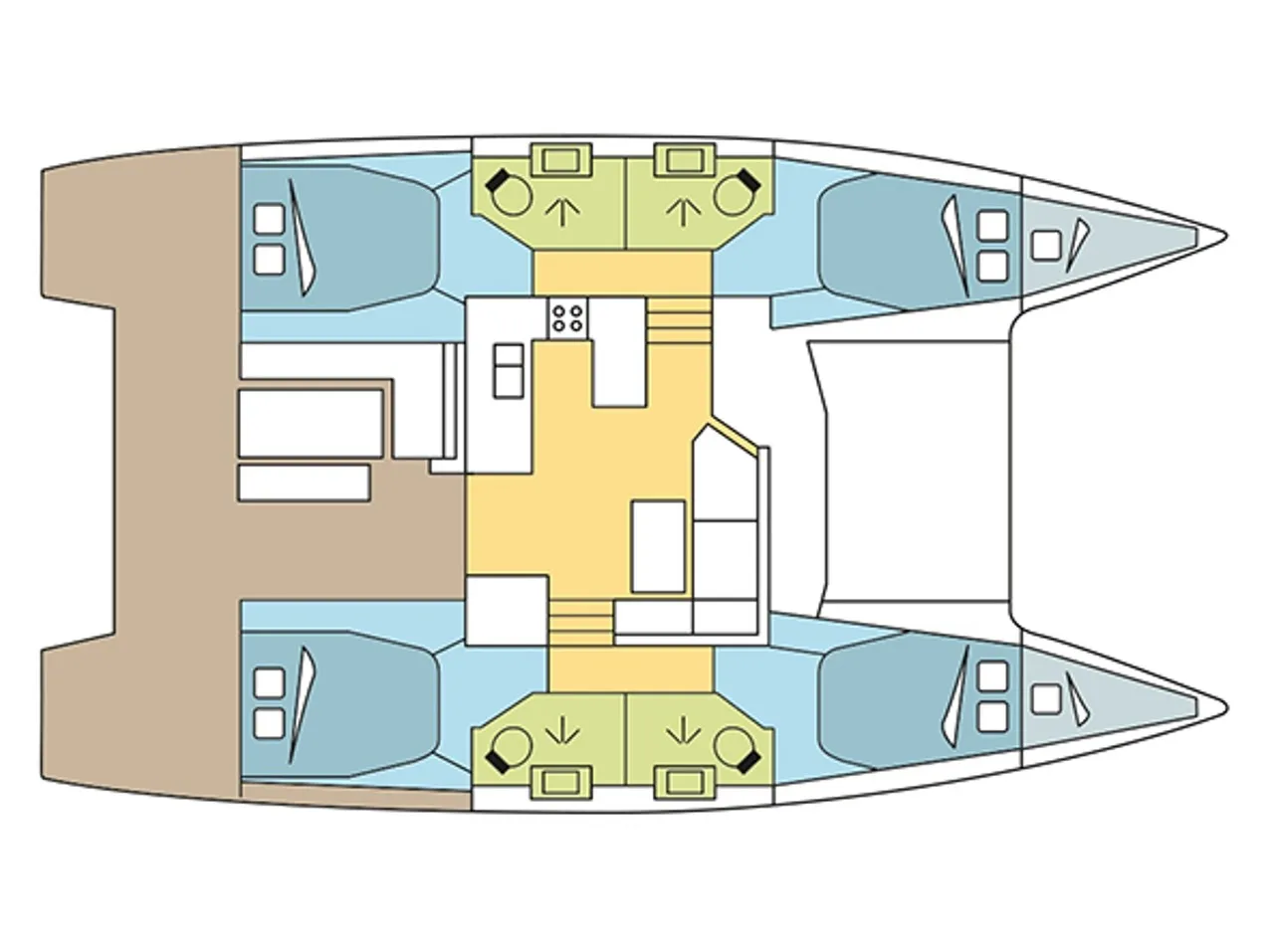 SHANGRI-LA - Catamaran in Piso Livadi