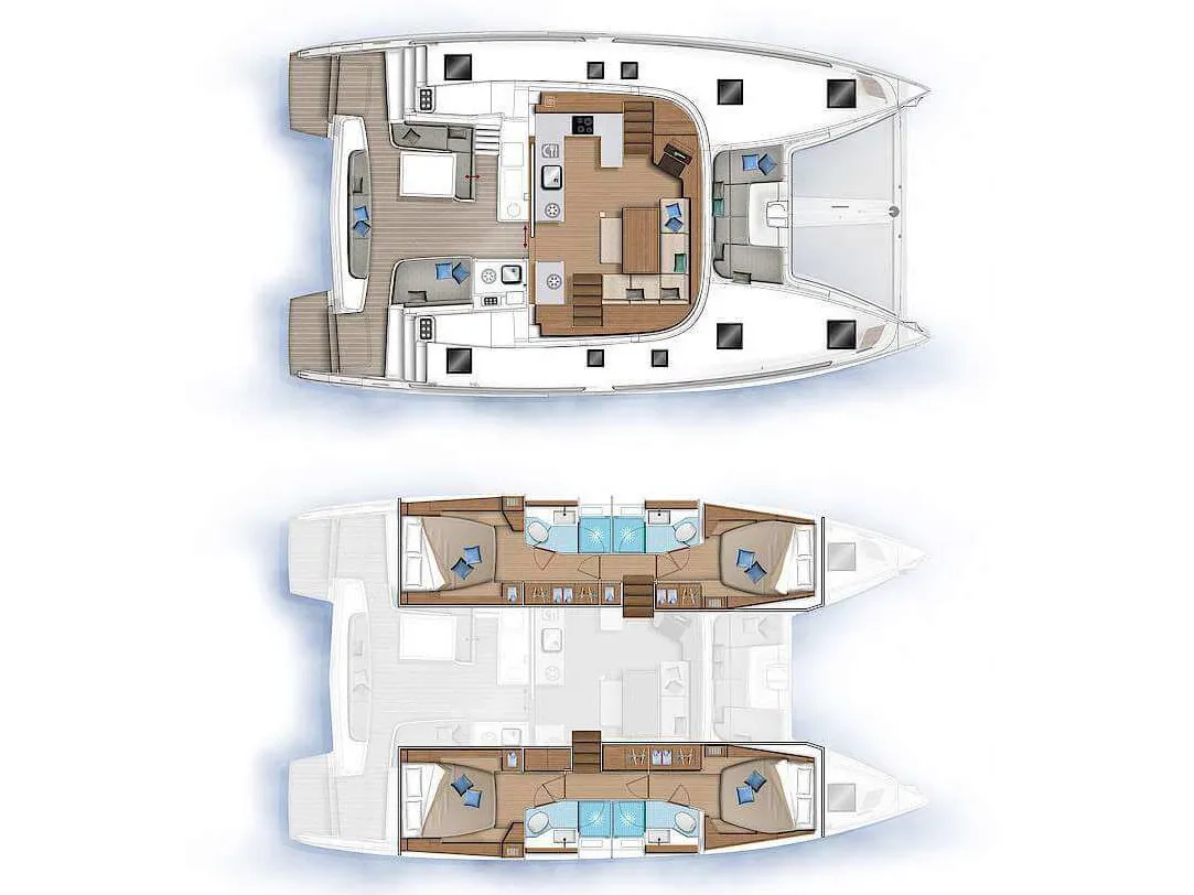 Margeo XVII (A/C - Generator - Water Maker - dishwasher) - Catamaran in Alimos