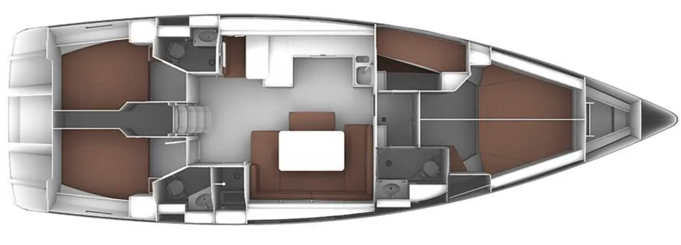 Vivi (Port Aft Double ensuite cabin) - Sailboat in Nikiana