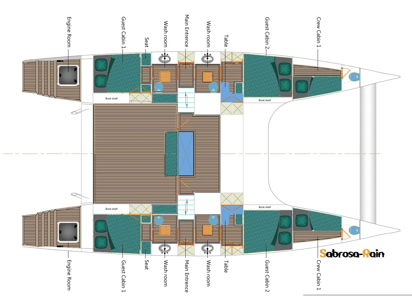 Crystal (Cabin 4) - Catamaran in Weligama