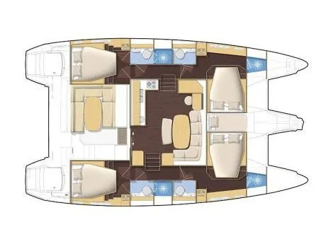 Vegas  - (A/C - Generator - Refit 2021) - Katamaran içinde Alimos