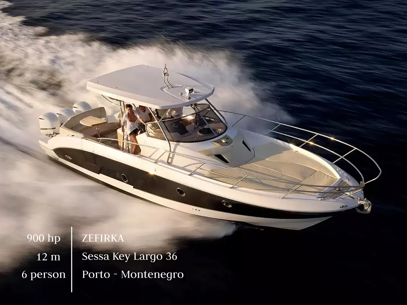 Zefirka - Motor Yat içinde Tivat