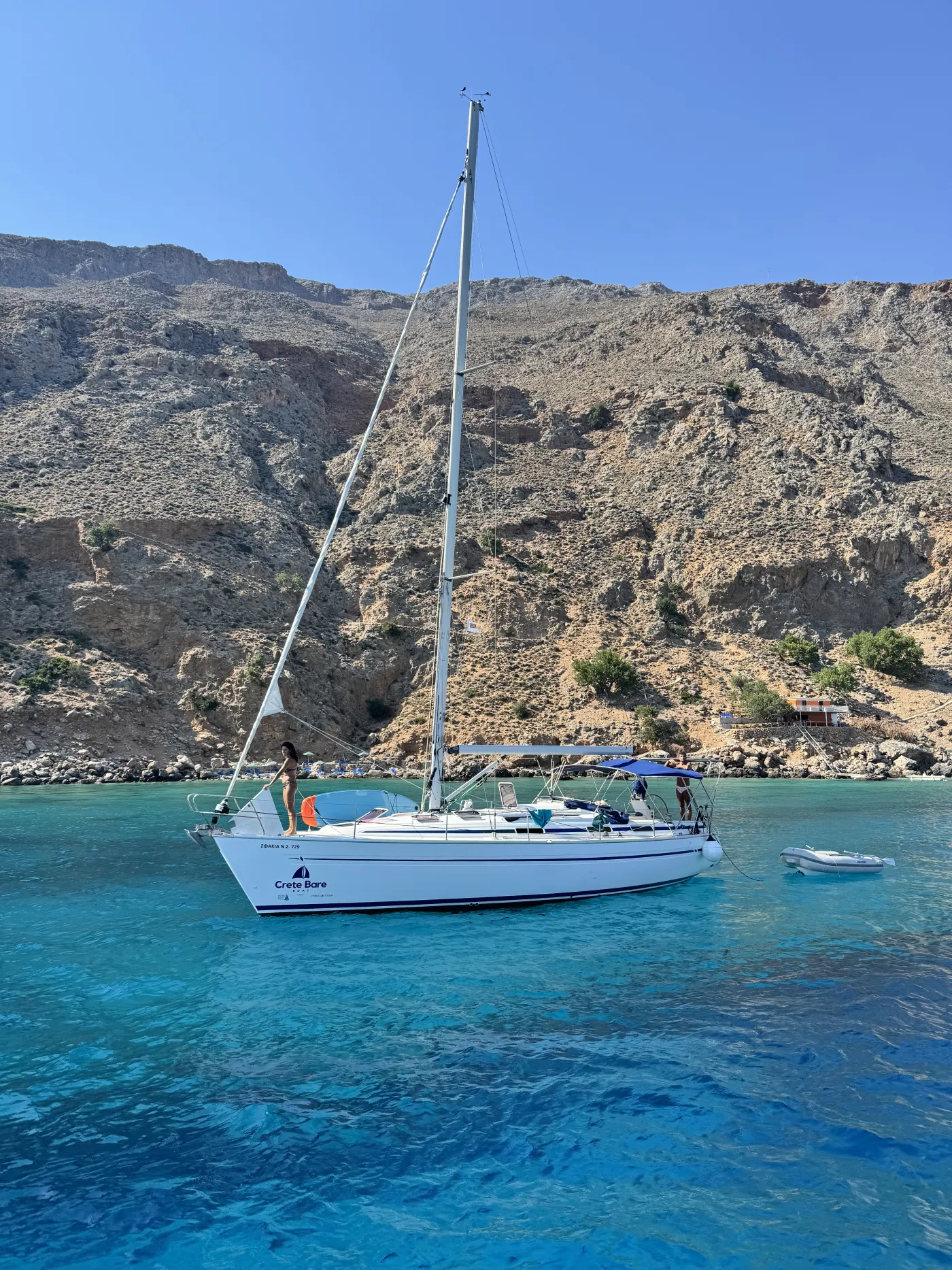 Sfakia - Sailboat in Chora Sfakion