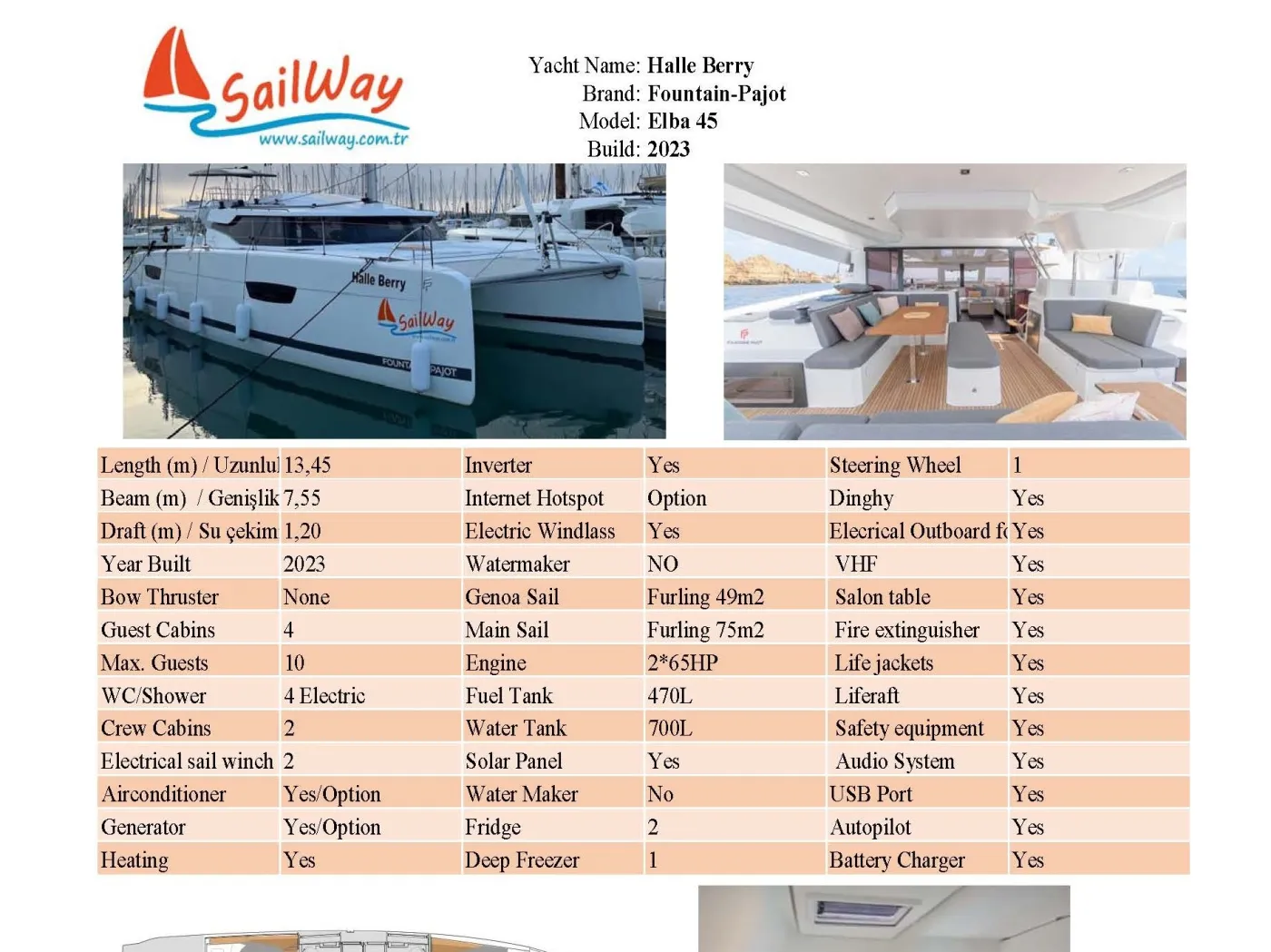 Halle Berry - Catamaran in Adaköy