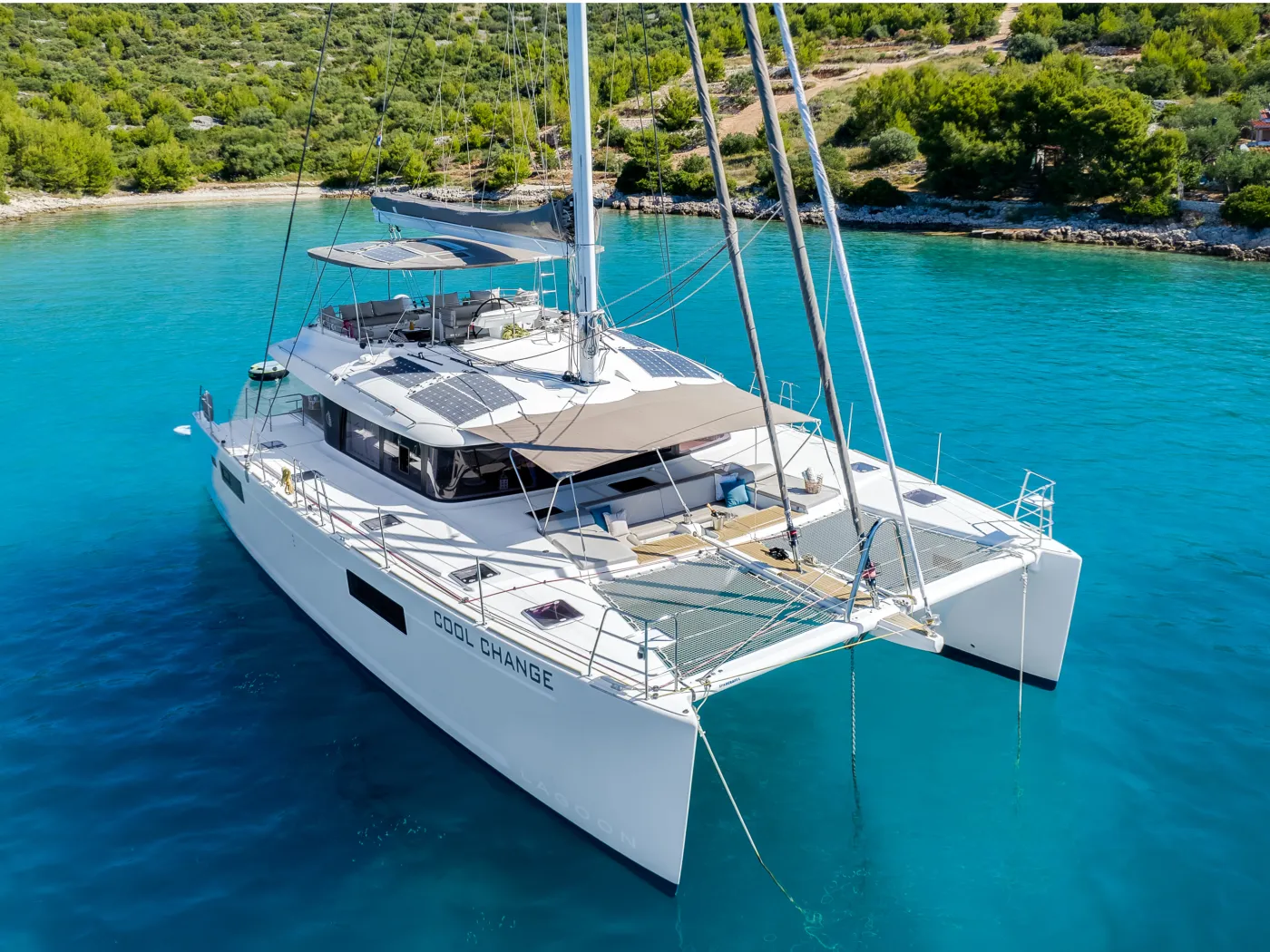 Cool Change - Catamaran in Marina