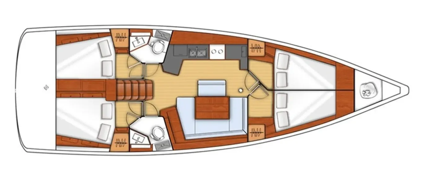Oceanis 45 Built 2012 - Yelkenli içinde Lefkada
