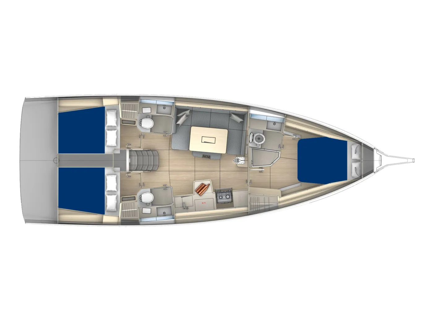 Sunsail 41.3 Premium - Sailboat in Marina