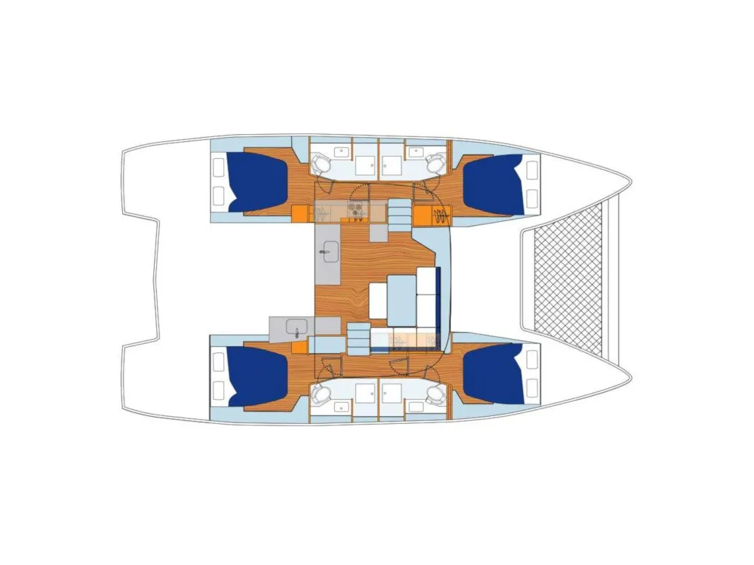 Sunsail 46 Cat Classic - Catamaran in Marina