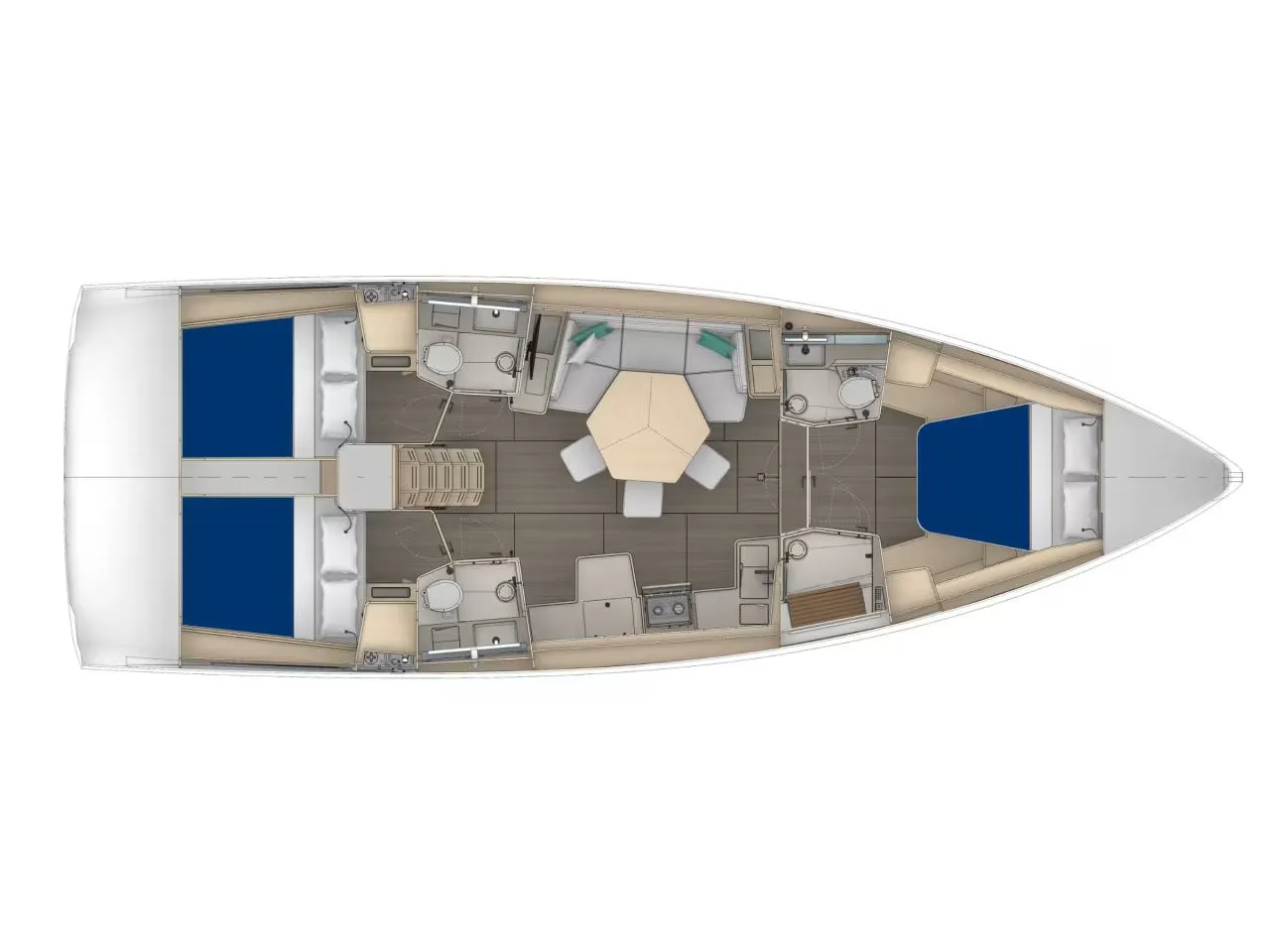 Sunsail 44.3 Premium - Yelkenli içinde Marina