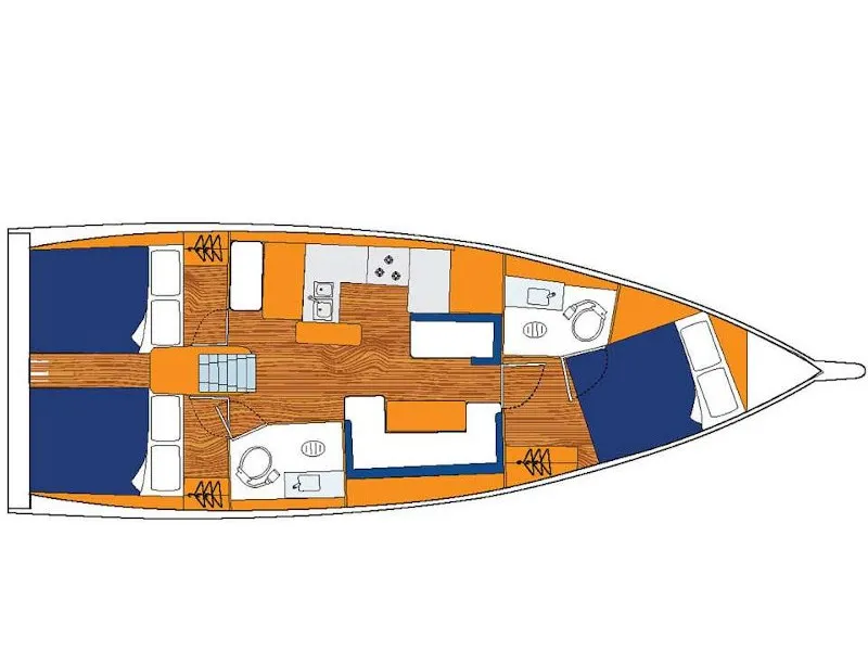 Sunsail 410 Premium - Yelkenli içinde Lefkada