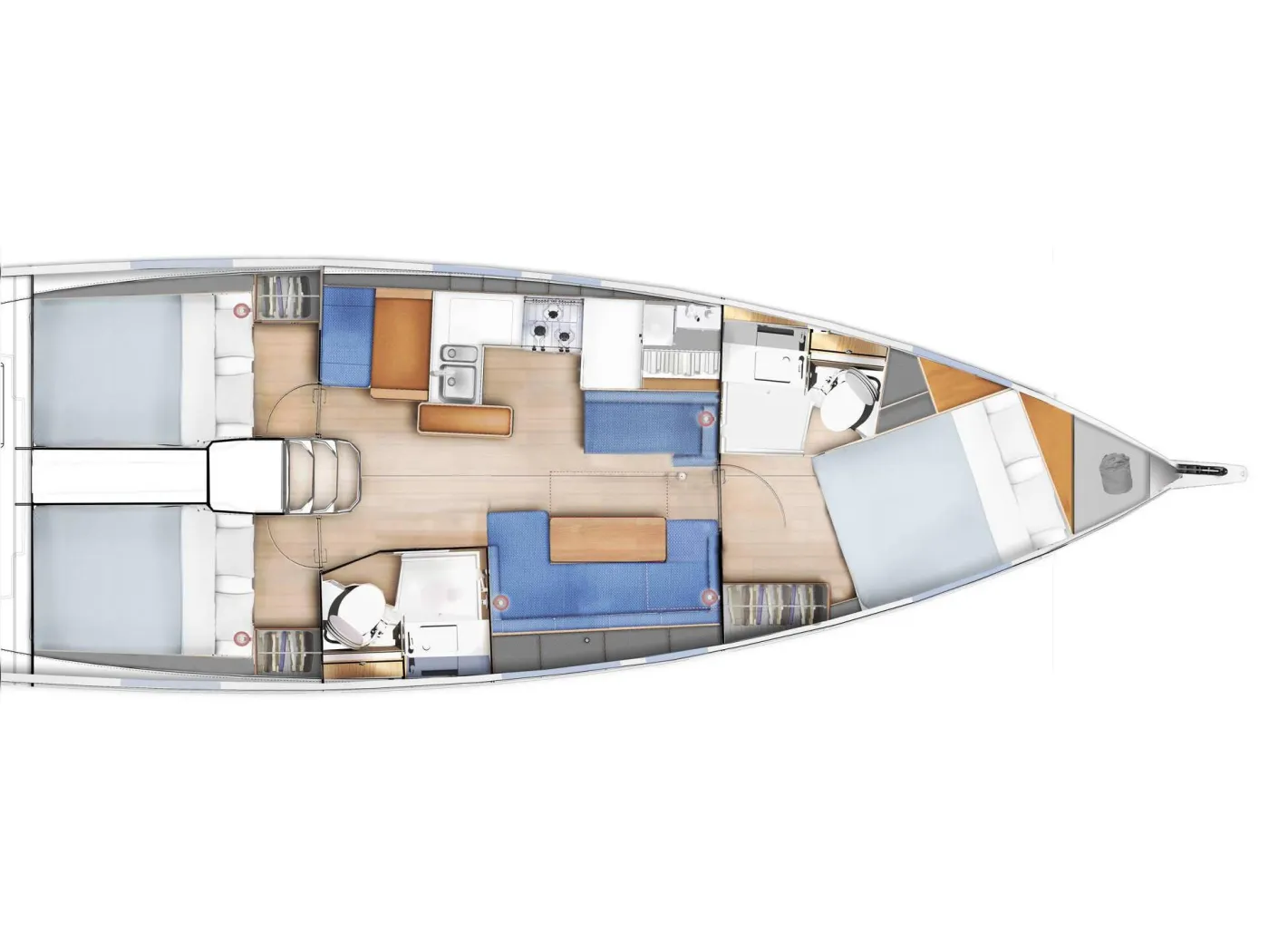 Sunsail 410 Premium - Yelkenli içinde Marina