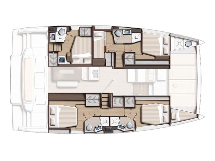 Zen - A/C, Generator, Water maker - Catamaran in Cannigione