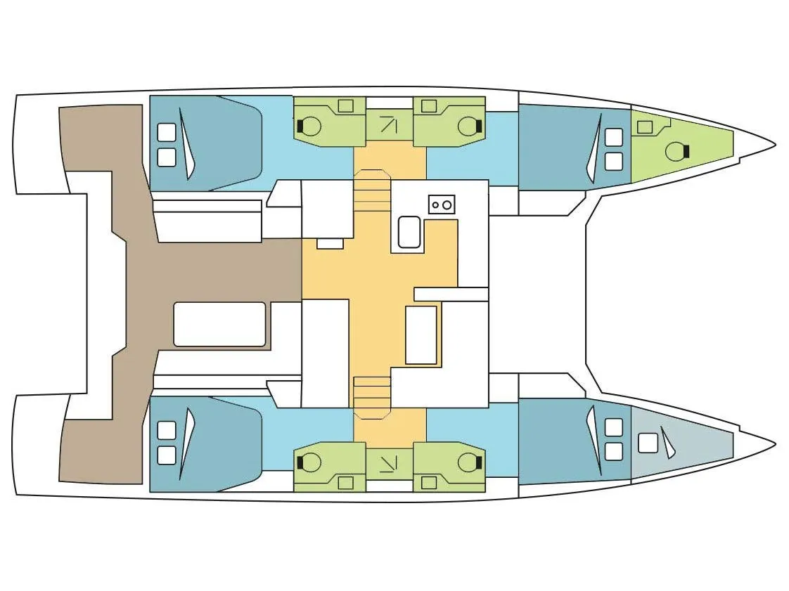 Gelmar - A/C, Generator, Water maker - Catamaran in Cannigione