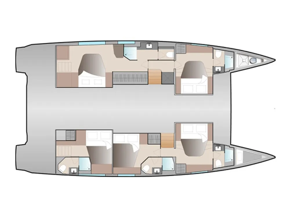 Celestia - A/C, Generator, Water maker - Catamaran in Castellammare di Stabia