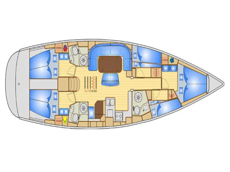 Bunk cabin 2 - Yelkenli içinde Nettuno