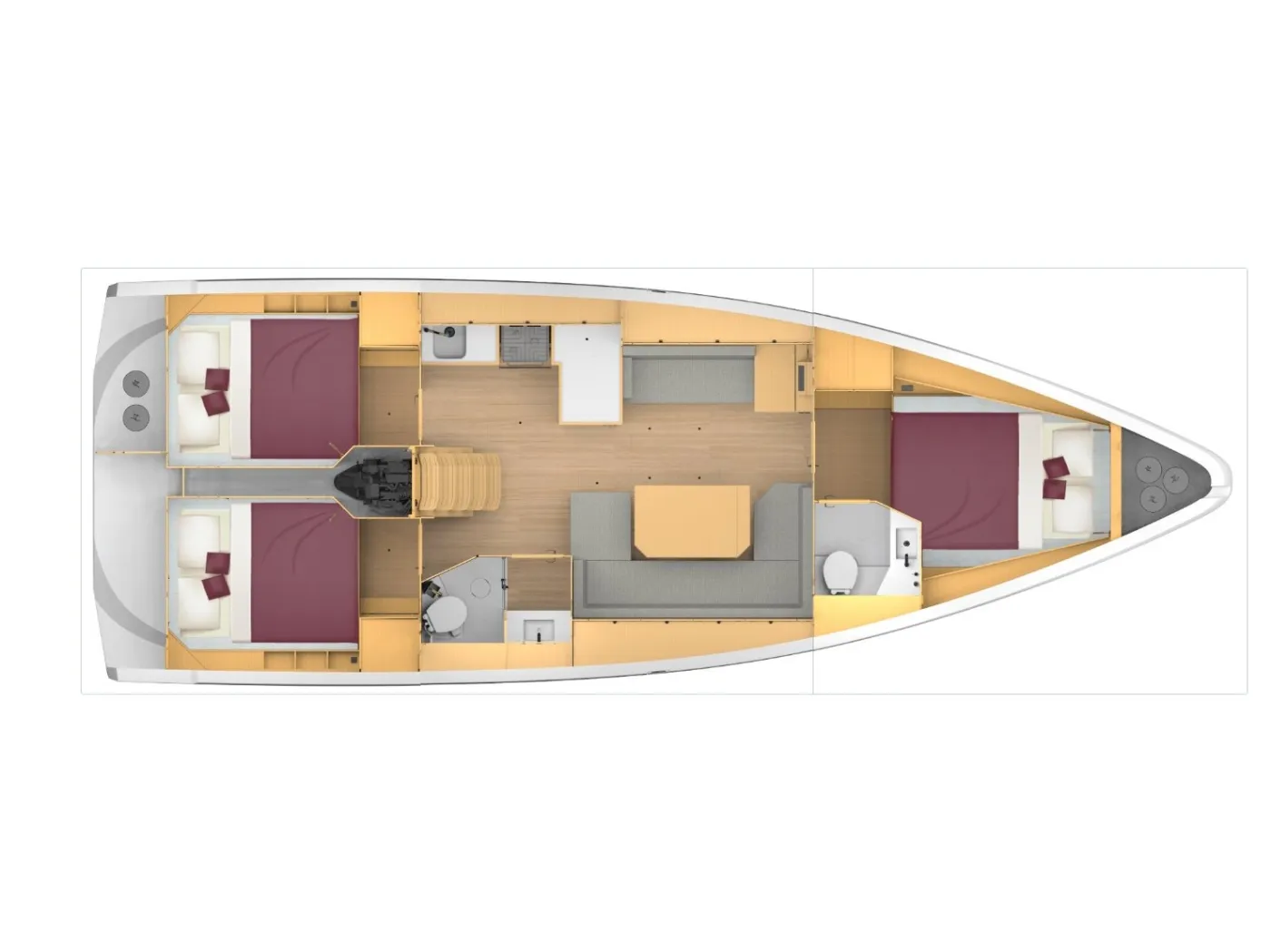 Bavaria C42 - Yelkenli içinde Alimos