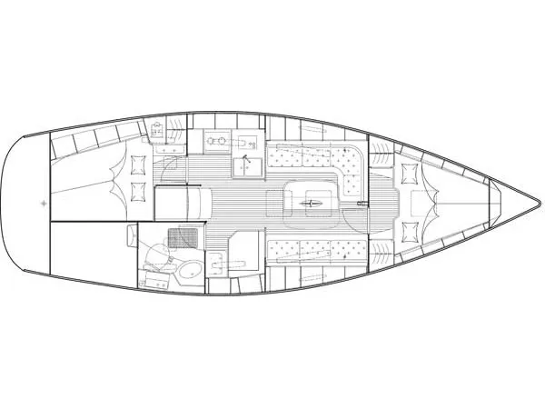 Bavaria 34 Cruiser - Yelkenli içinde Kontokali