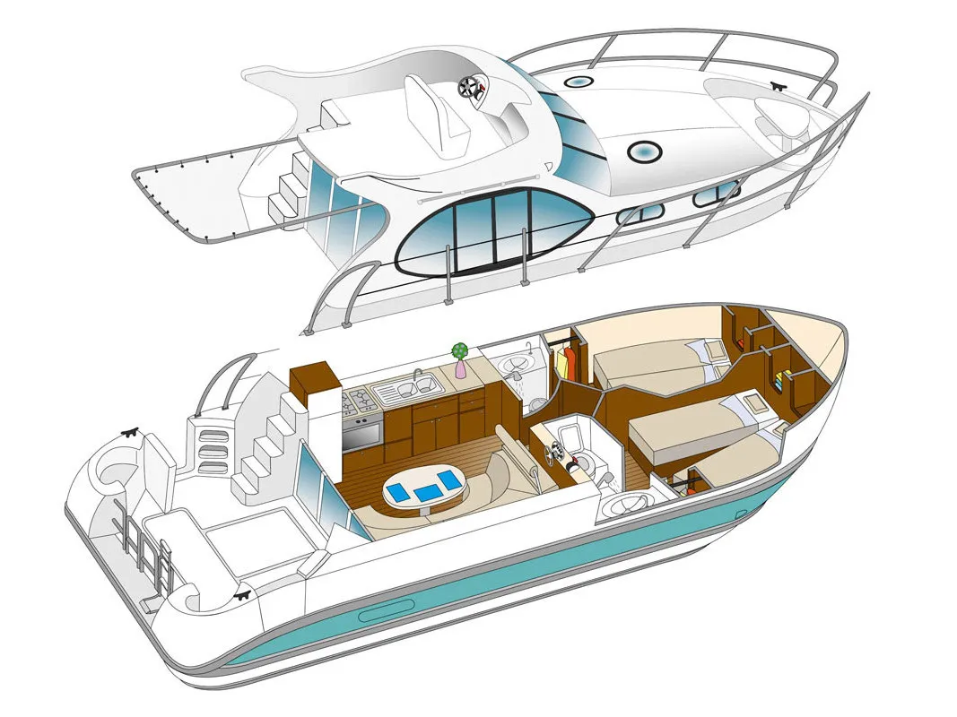 Nicols Estivale Quattro - Motor Yat içinde Rechlin