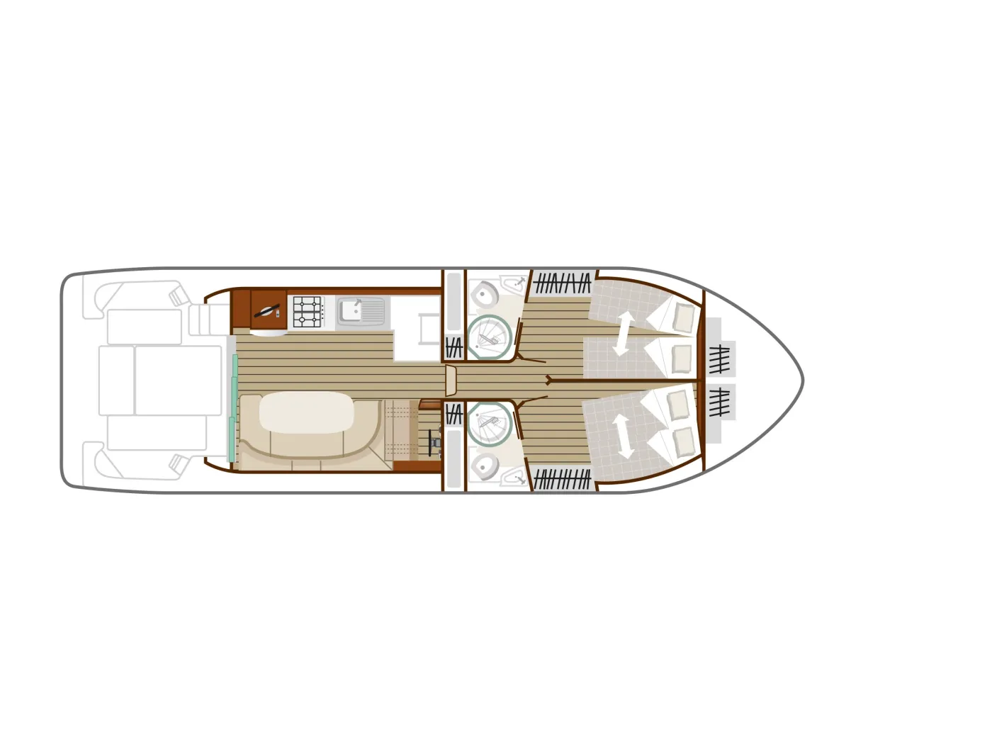 Cruiser Premium+ 4/6 Pers. - Motor Yacht in Avignonet-Lauragais