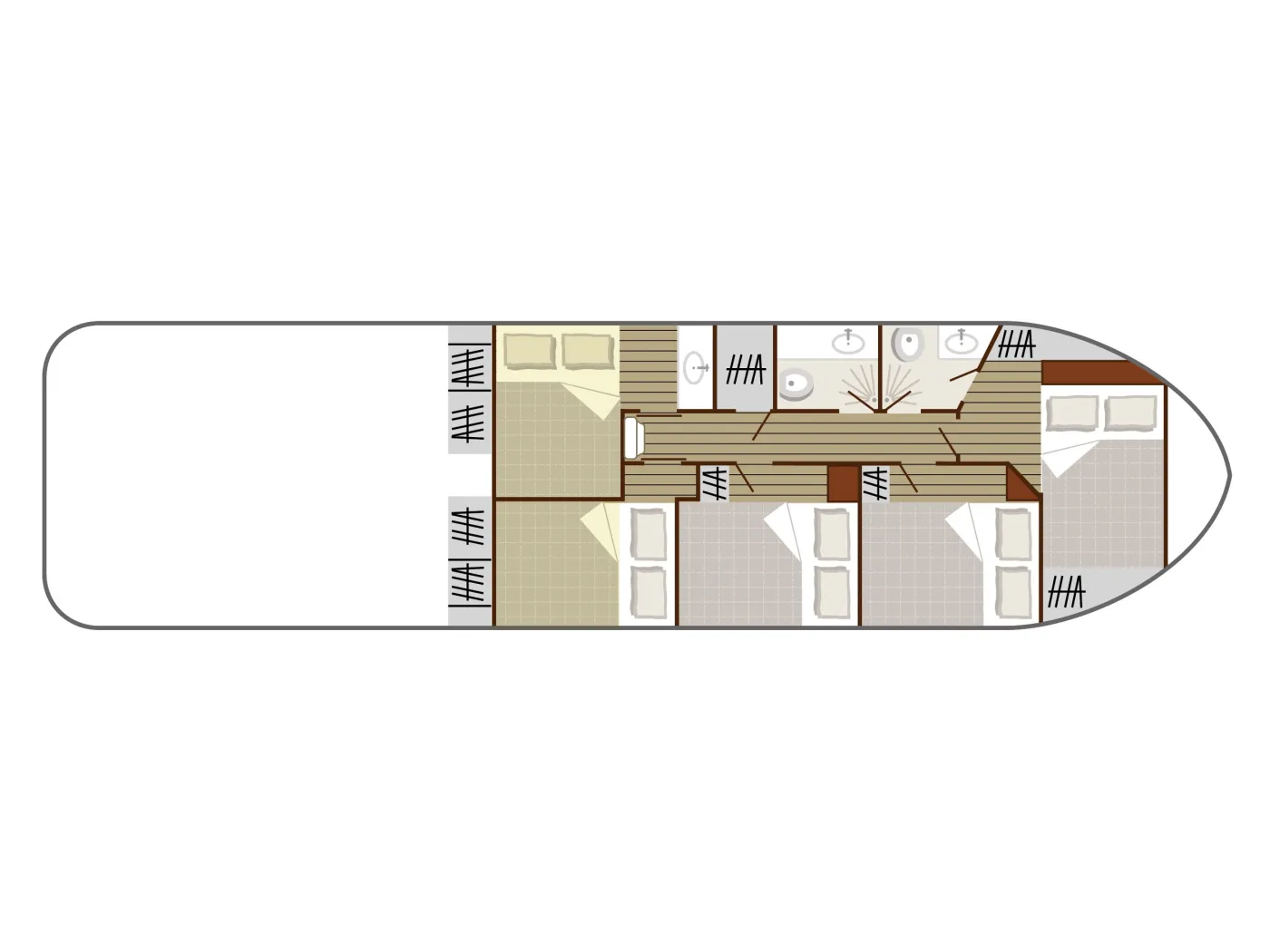 Cruiser Comfort XL 10/12 Pers. - Motor Yat içinde Joigny