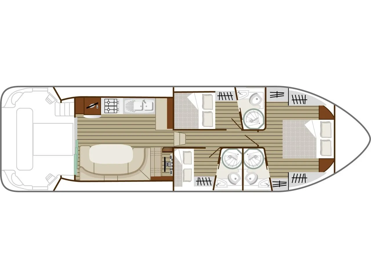 Cruiser Premium+ 6/8 Pers. - Motor Yat içinde Port-sur-Saône