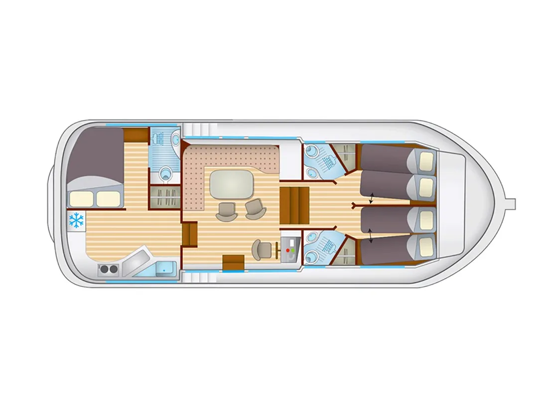 Pénichette Premium 6/7 Pers. - Diğer içinde Chassey-lès-Scey