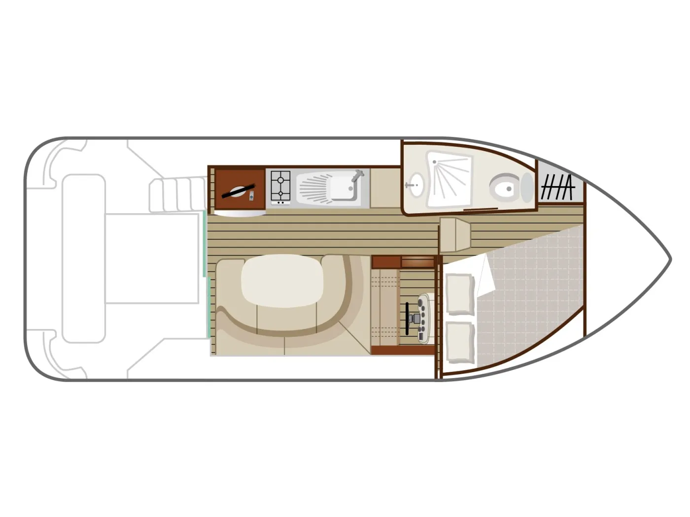 Cruiser Comfort XL 2/4 Pers. - Motor Yacht in Grez-Neuville