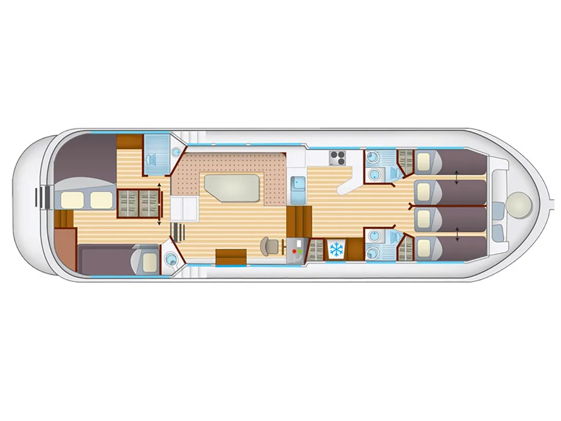 Pénichette Comfort 8/9 Pers. - Diğer içinde Saint-Léger-sur-Dheune