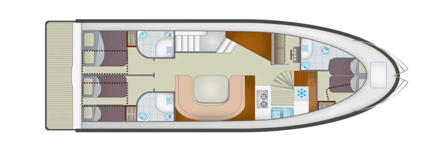 Cruiser Premium 6 Pers. - Motor Yat içinde Fürstenberg/Havel