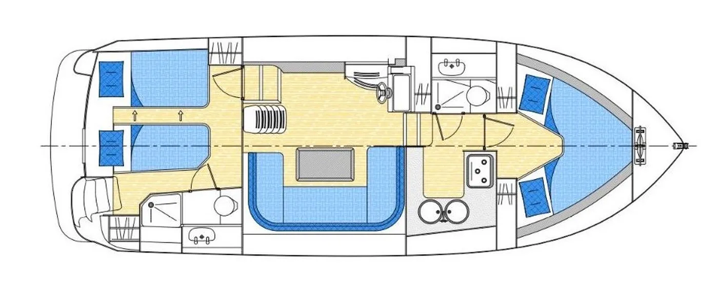 Cruiser Premium 4/6 Pers. - Motor Yat içinde Loosdrecht