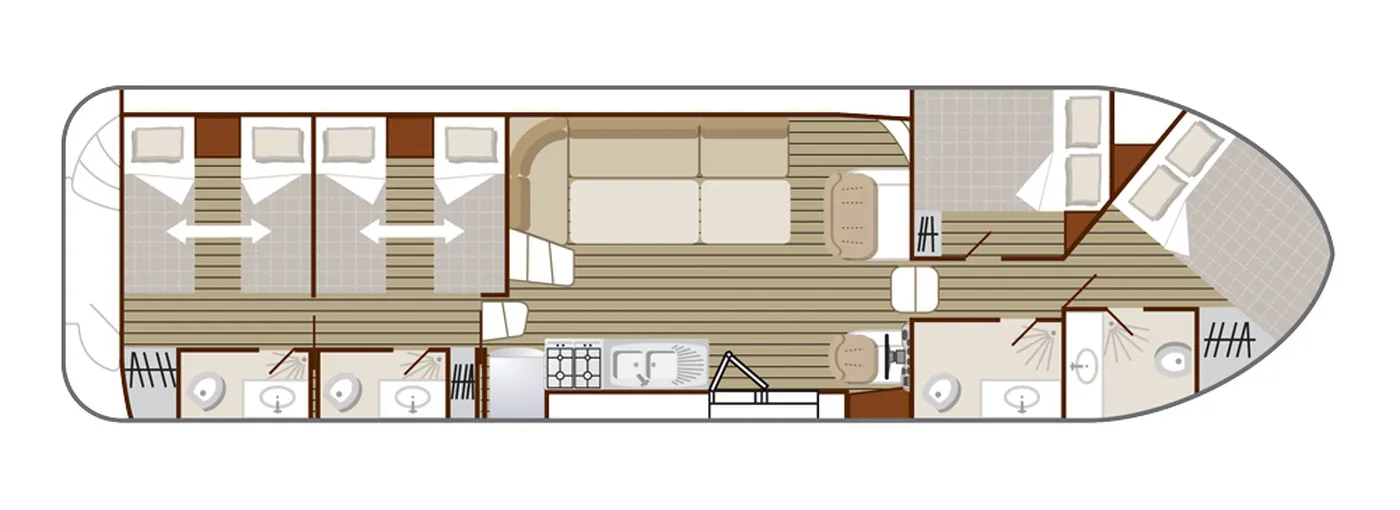 Cruiser Comfort XL 8/10 Pers. - Motor Yacht in Grez-Neuville