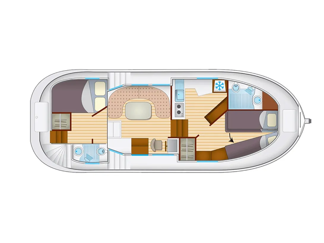 Pénichette Premium 4/5 Pers. - Diğer içinde Saint-Léger-sur-Dheune