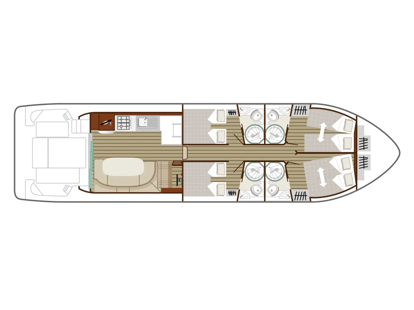 Cruiser Premium+ 8/10 Pers. - Motor Yacht in Saverne