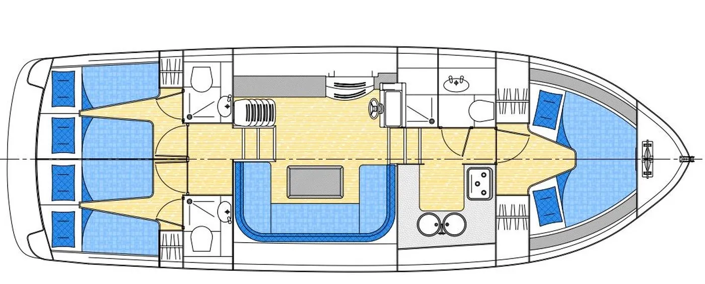Cruiser Premium 6/8 Pers. - Motor Yat içinde Loosdrecht