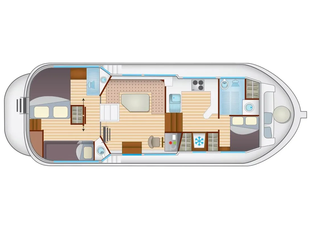 Pénichette Comfort 6/7 Pers. - Diğer içinde Saint-Léger-sur-Dheune