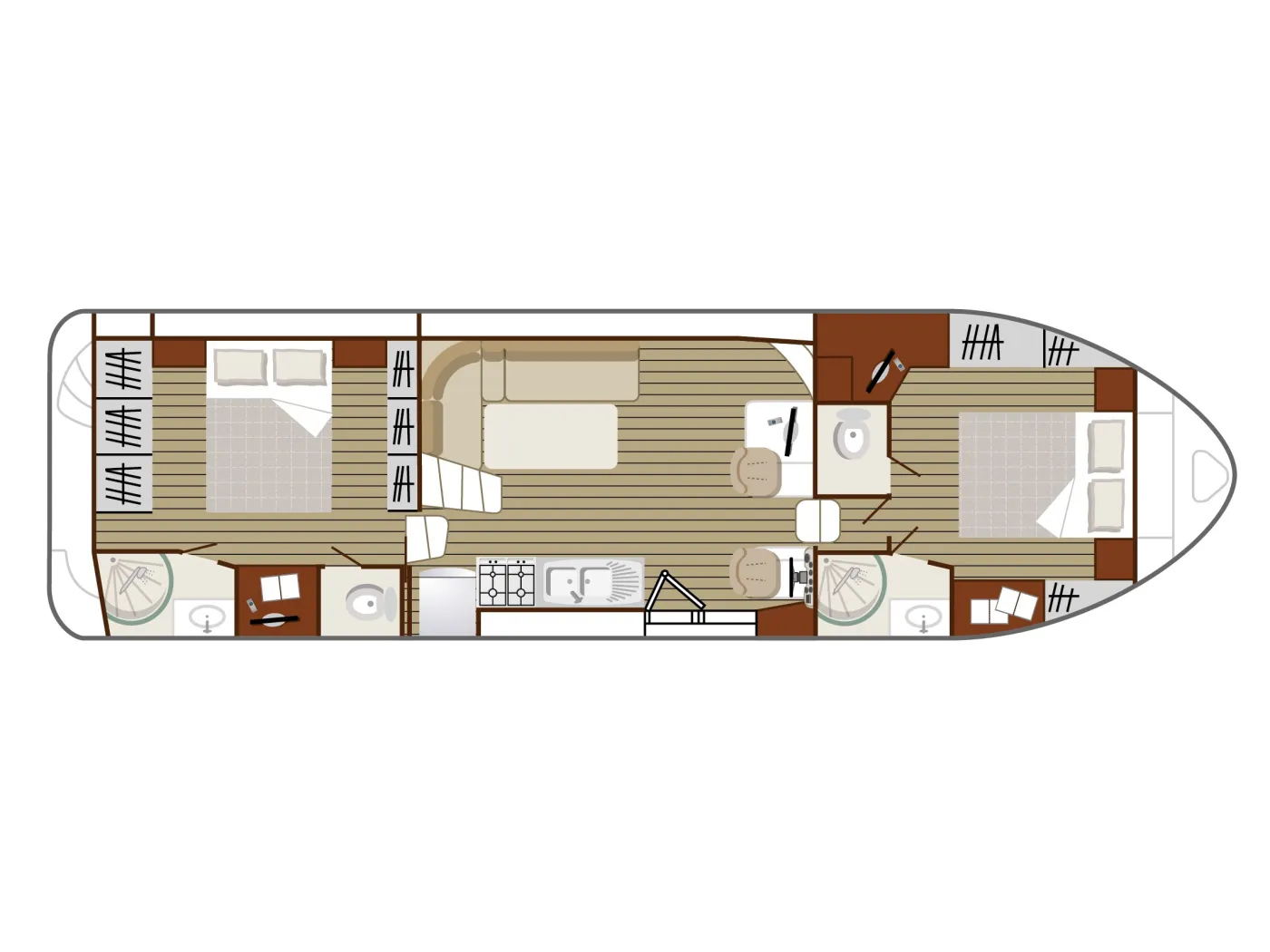 Cruiser Comfort XL 8/10 Pers. - Motor Yat içinde Joigny