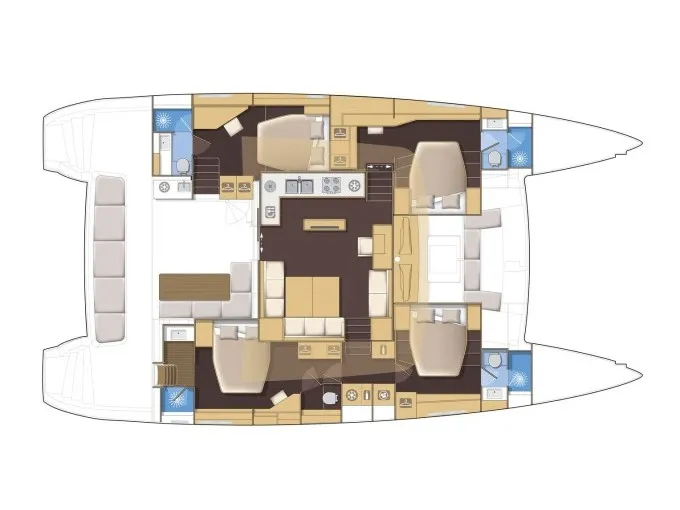 Lagoon 560 S2 2014 - Katamaran içinde Alimos