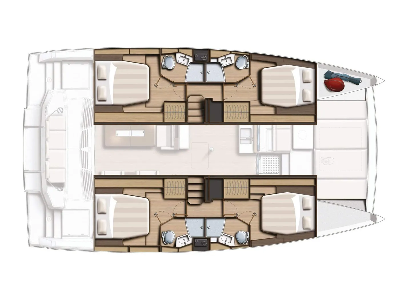 KISS REVE - Catamaran in Port Saplaya