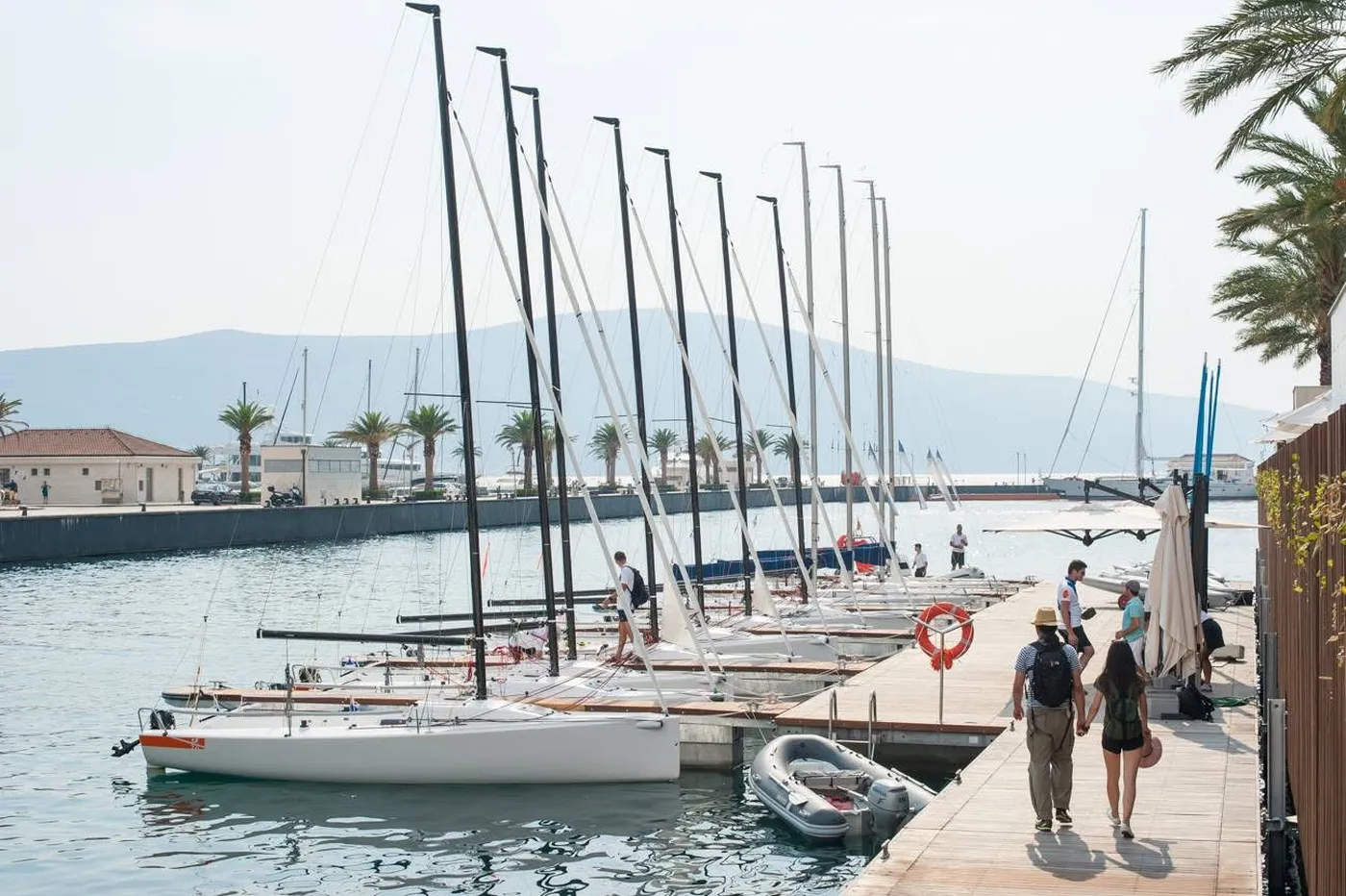 Montenegro J70 Racing fleet, 9 boats in Porto Montenegro - Yelkenli içinde Tivat