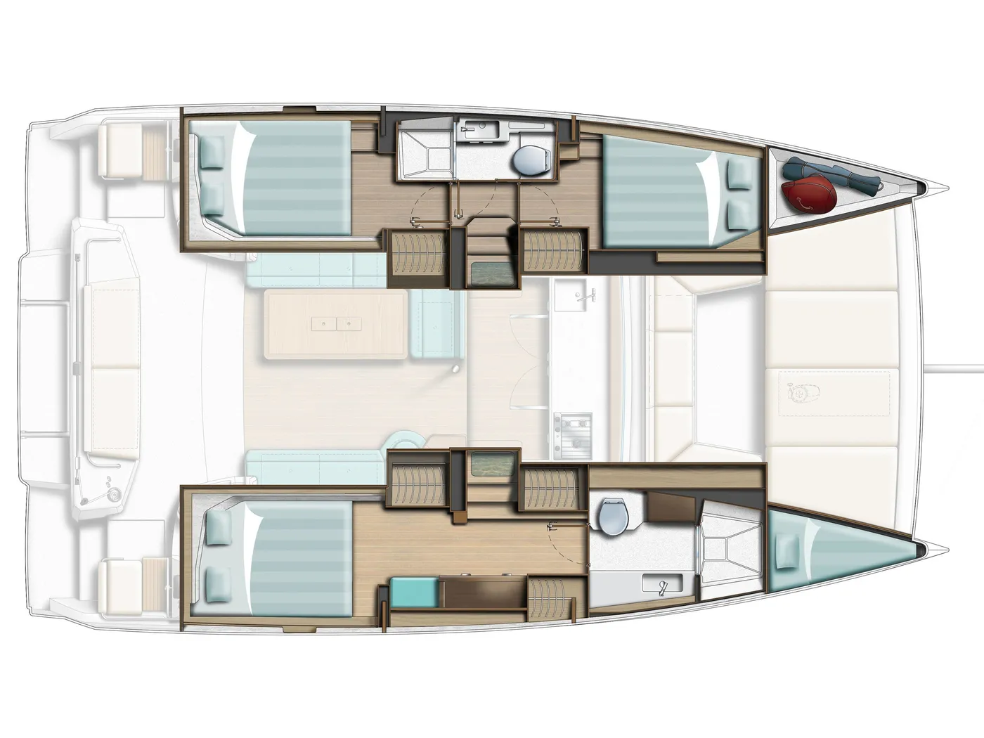 Vag Eurvad - Catamaran in Ribishi