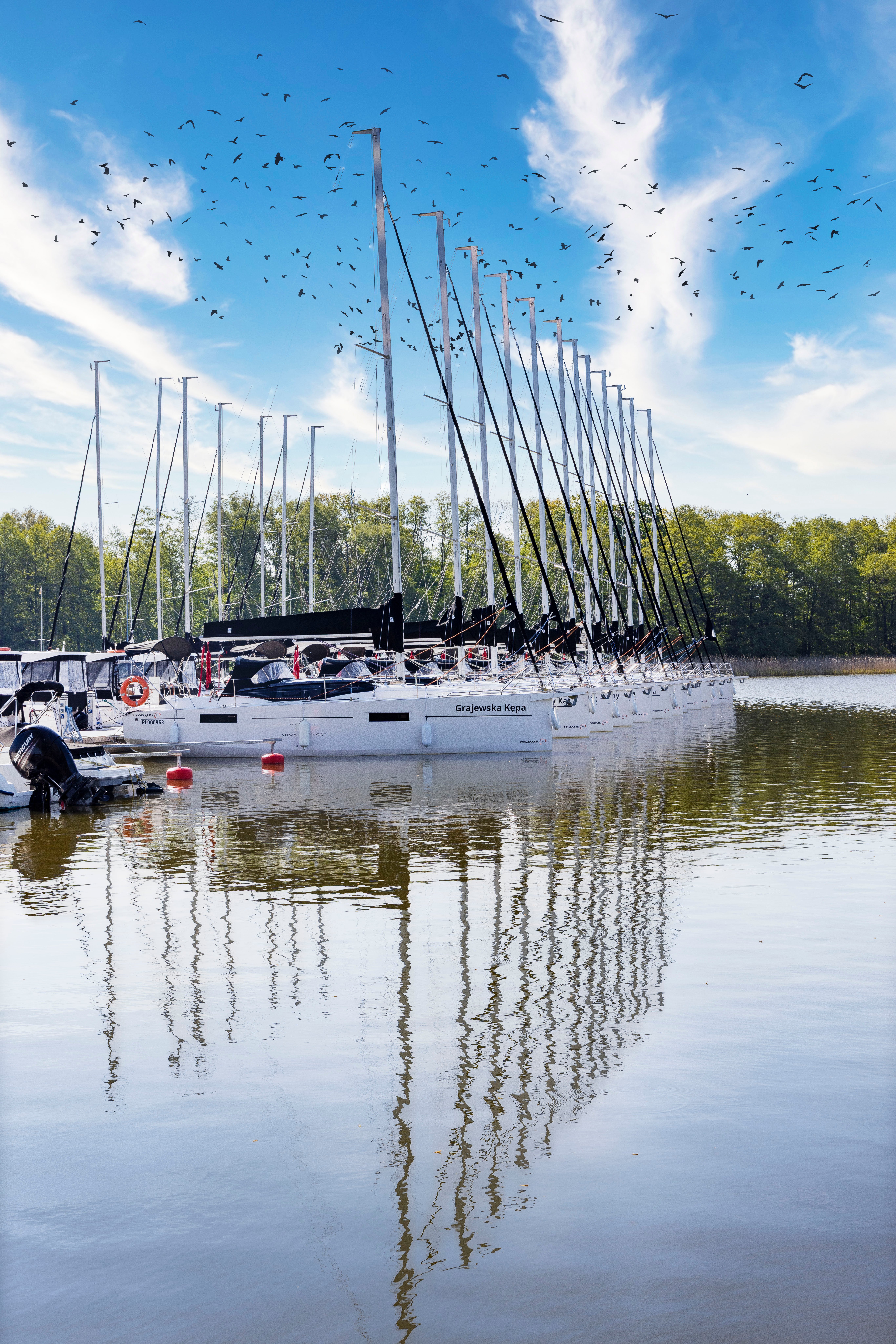 Szeroki Ostrow - Sailboat in Sztynort