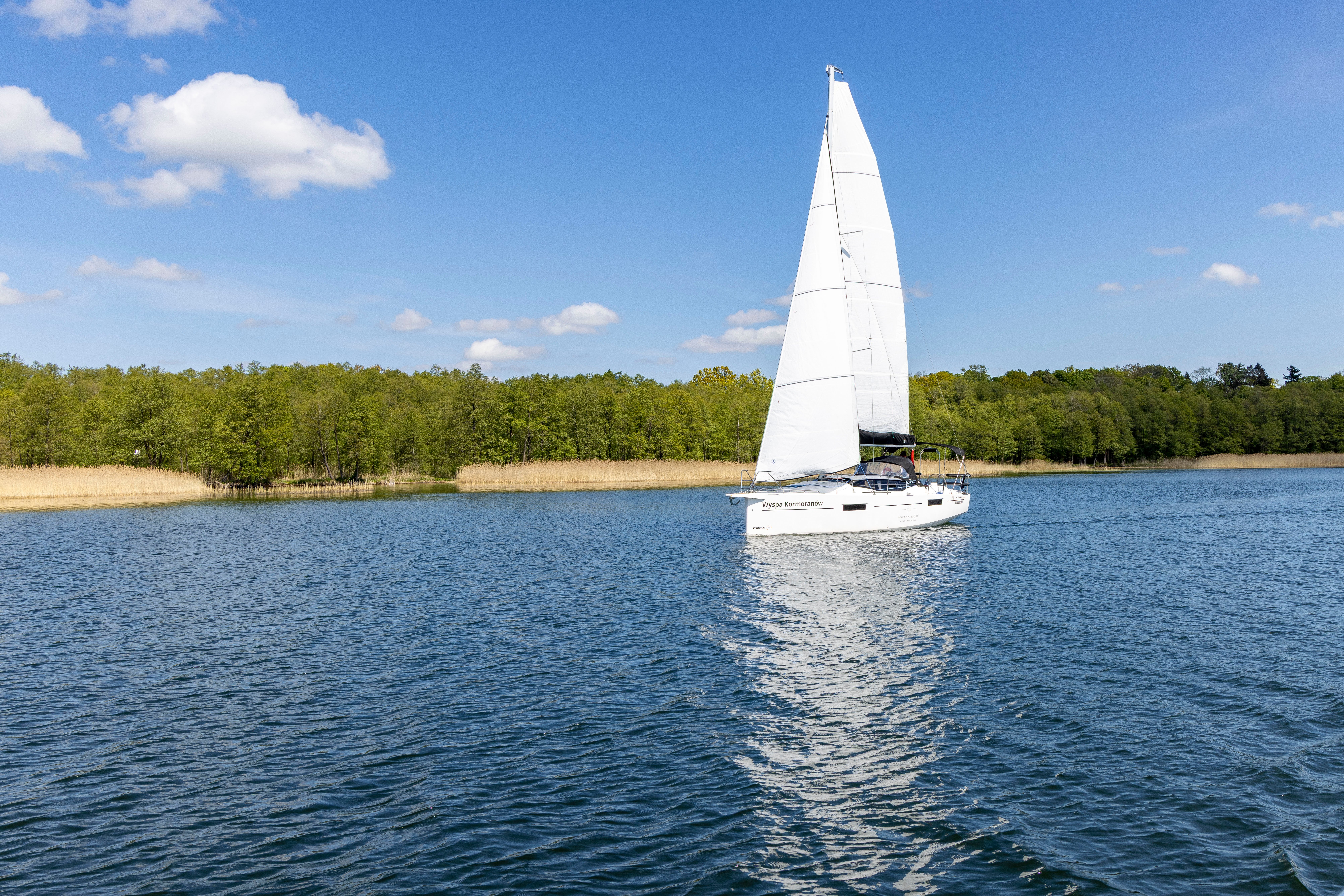 Wyspa Kormoranow - Sailboat in Sztynort
