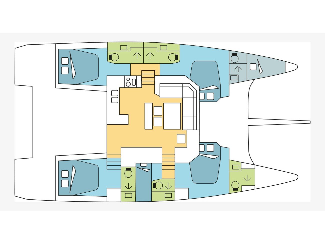 Hawaii 5-0 - Skippered - Catamaran in Paros